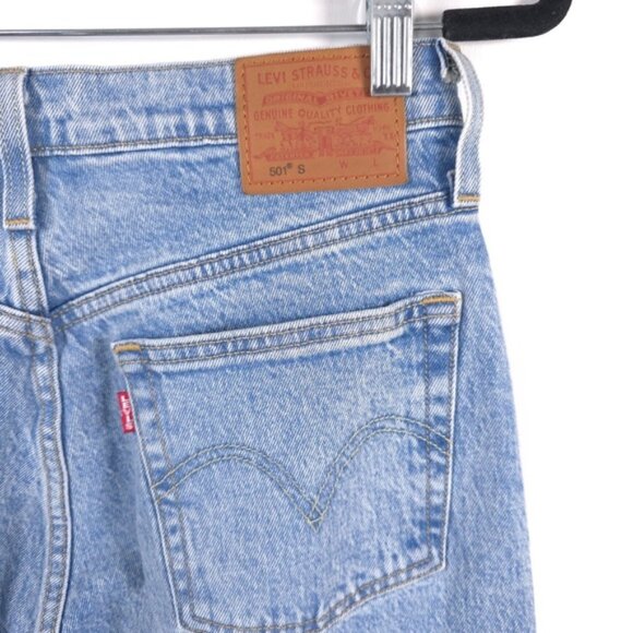 LEVI’S PREMIUM QUALITY CLOTHING‎ 501 S Skinny Button Fly Jeans High Rise W27 L28 - Picture 8 of 12